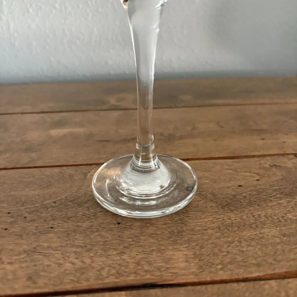 Grey Goose Vodka Martini Glass Set of 2 Glasses Etched Logo Stemmed‎ 6.75 In